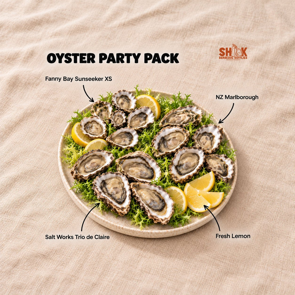 Live Oyster Party Pack, Shiok BBQ Singapore
