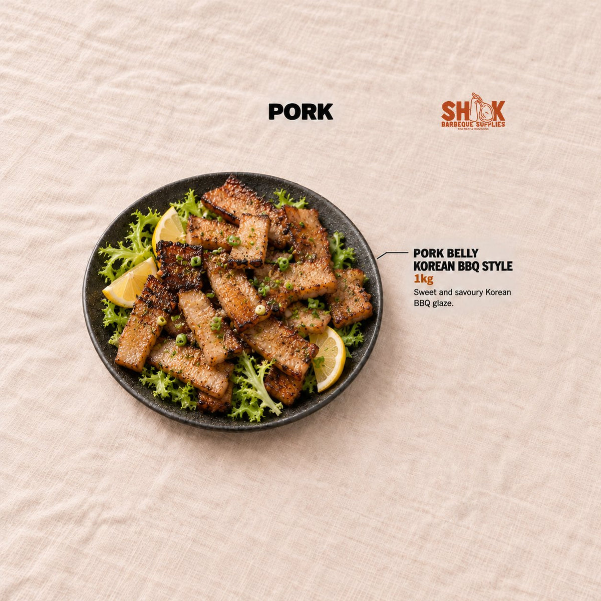 Pork Belly Korean BBQ Style in the Seriously SHIOK Wishlist BBQ Set (10-15 pax), Shiok BBQ Singapore