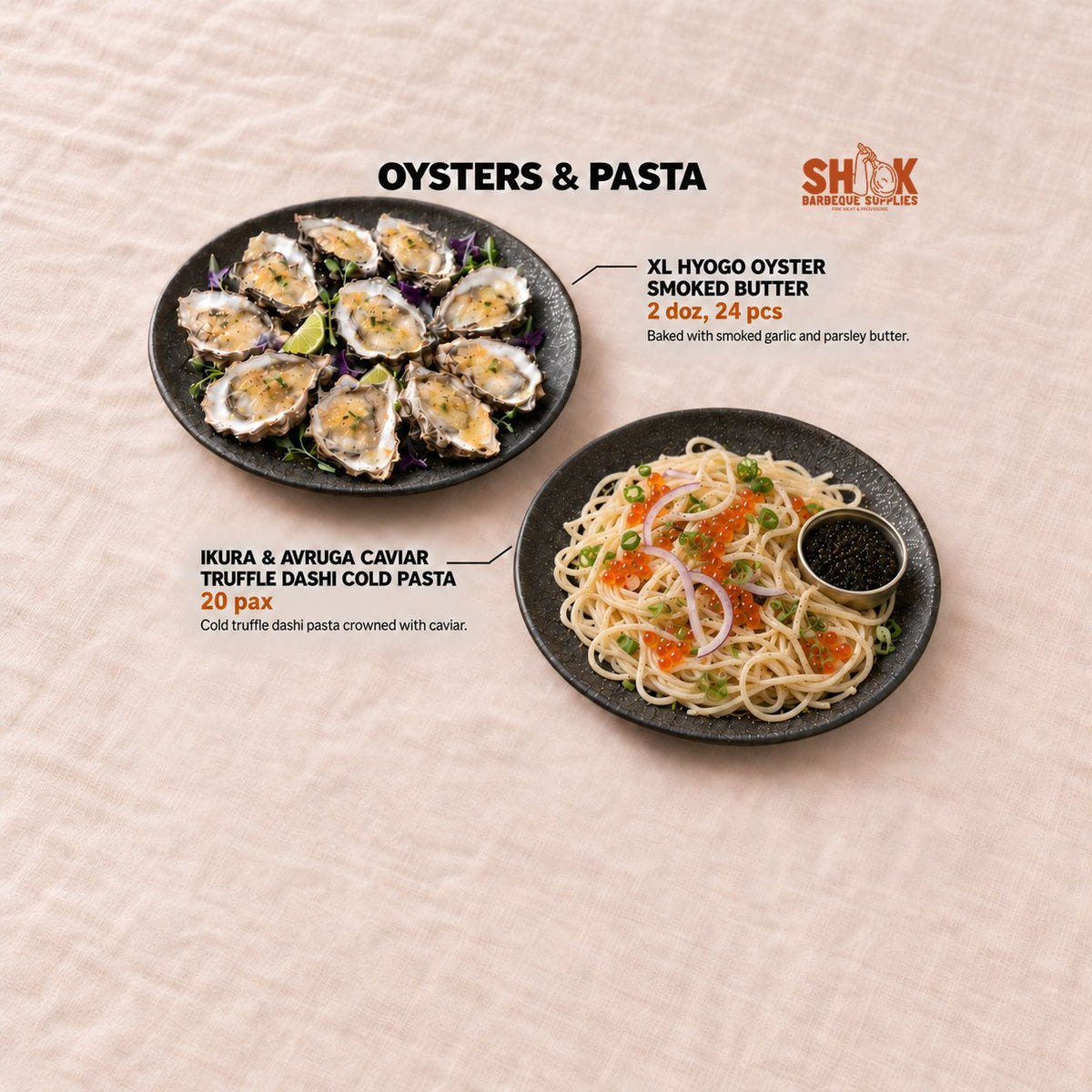 XL Hyogo Oyster Smoked Butter in the Seriously SHIOK Wishlist BBQ Set (25-30 pax), Shiok BBQ Singapore