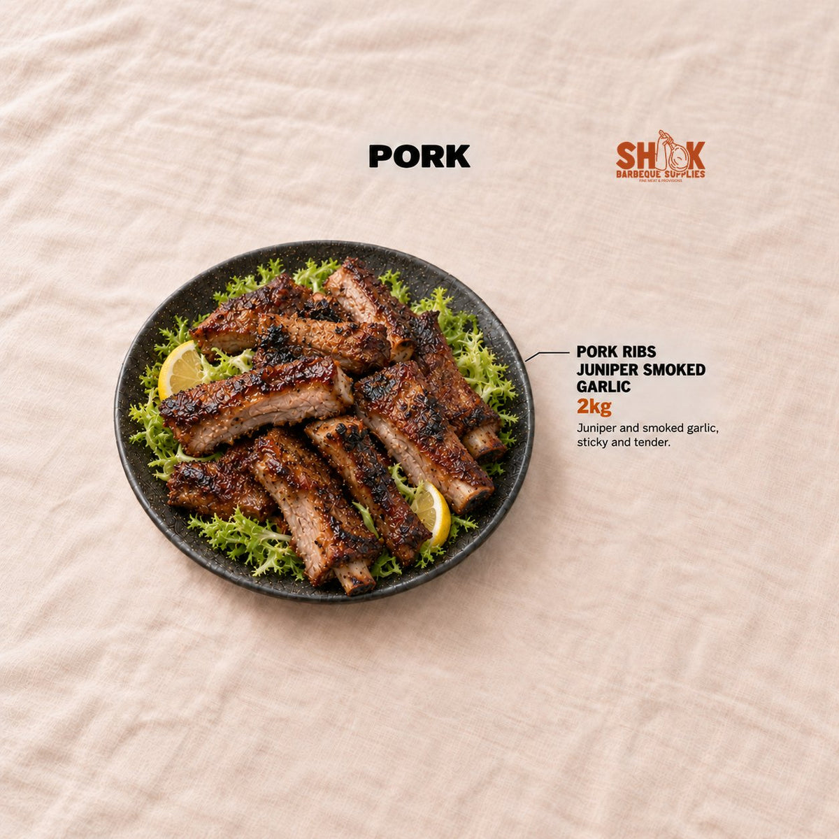 Pork Ribs in the Nice To MEAT You BBQ Set (30-40 pax), Shiok BBQ Singapore