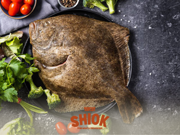 Fresh Indian Ocean Halibut gutted and scaled - Premium Frozen Seafood - Shiok Barbeque Wholesale Singapore