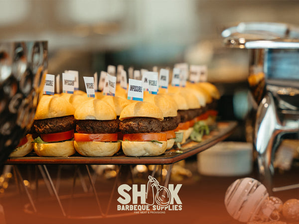 Live Station Burger - Shiok Barbeque Catering with Chef Onsite