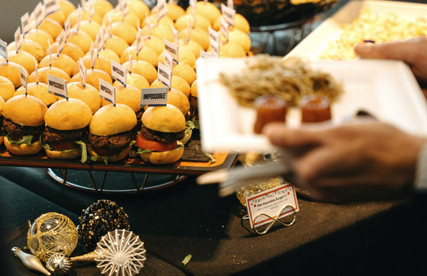 Mini wagyu burgers at a live station, DIY Wagyu Burger BBQ Set, Shiok BBQ Singapore