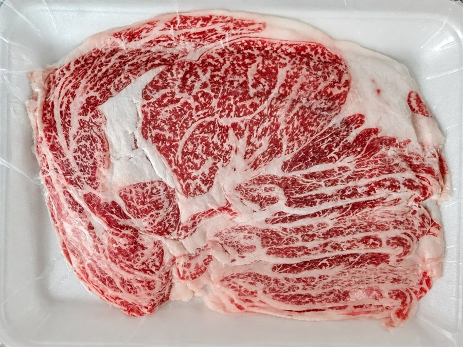 A4 Japanese Wagyu ribeye shabu slices sold a la carte at Shiok BBQ Singapore