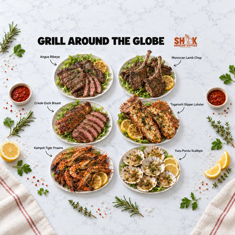 Grill Around The Globe BBQ Set for 8 to 20 people, Shiok BBQ Singapore