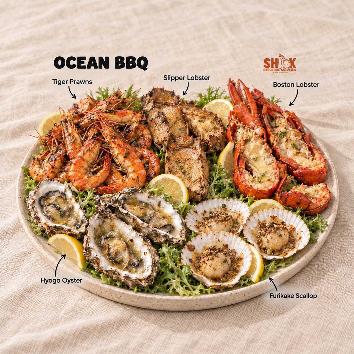 Ocean BBQ Set for 8 to 20 people, Shiok BBQ Singapore