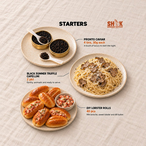 Starters in the Shiok Atas Ultimate BBQ Set (16-20 pax), Shiok BBQ Singapore