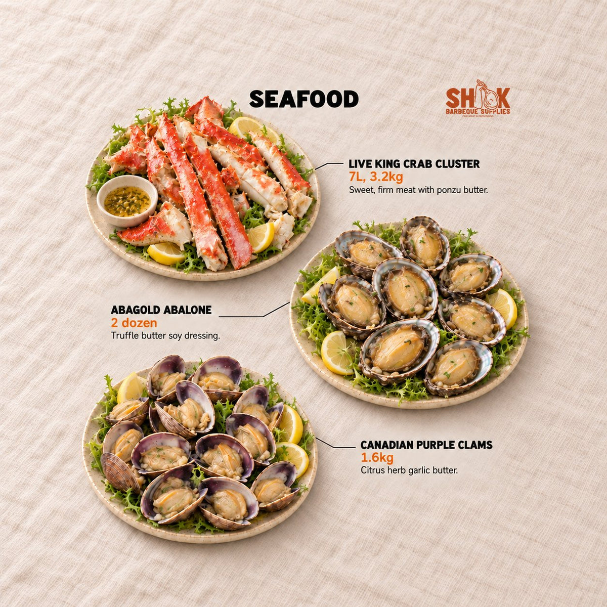 Seafood in the Shiok Atas Ultimate BBQ Set (16-20 pax), Shiok BBQ Singapore