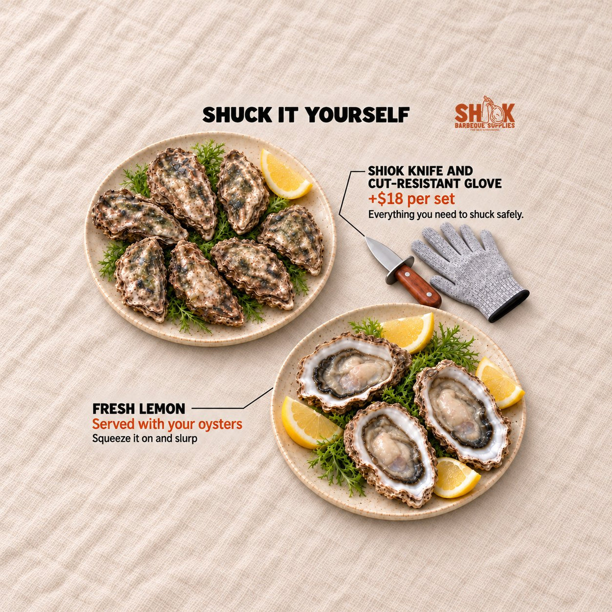 Shuck It Yourself in the Live Oyster Party Pack, Shiok BBQ Singapore