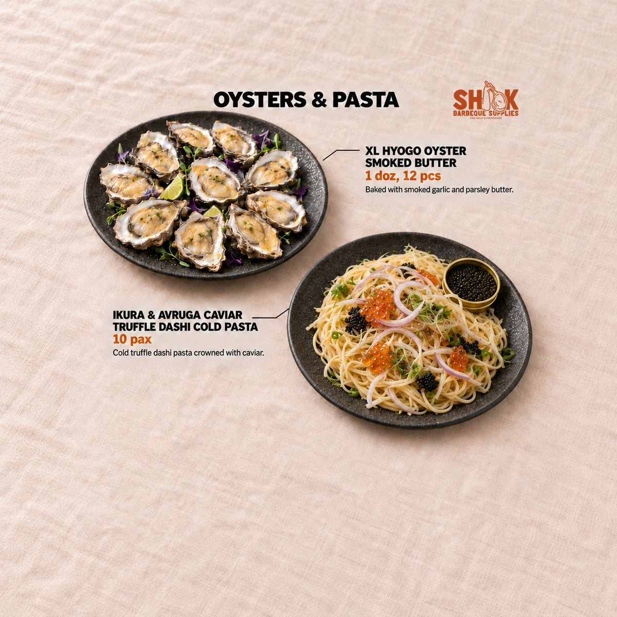 XL Hyogo Oyster Smoked Butter in the Seriously SHIOK Wishlist BBQ Set (10-15 pax), Shiok BBQ Singapore