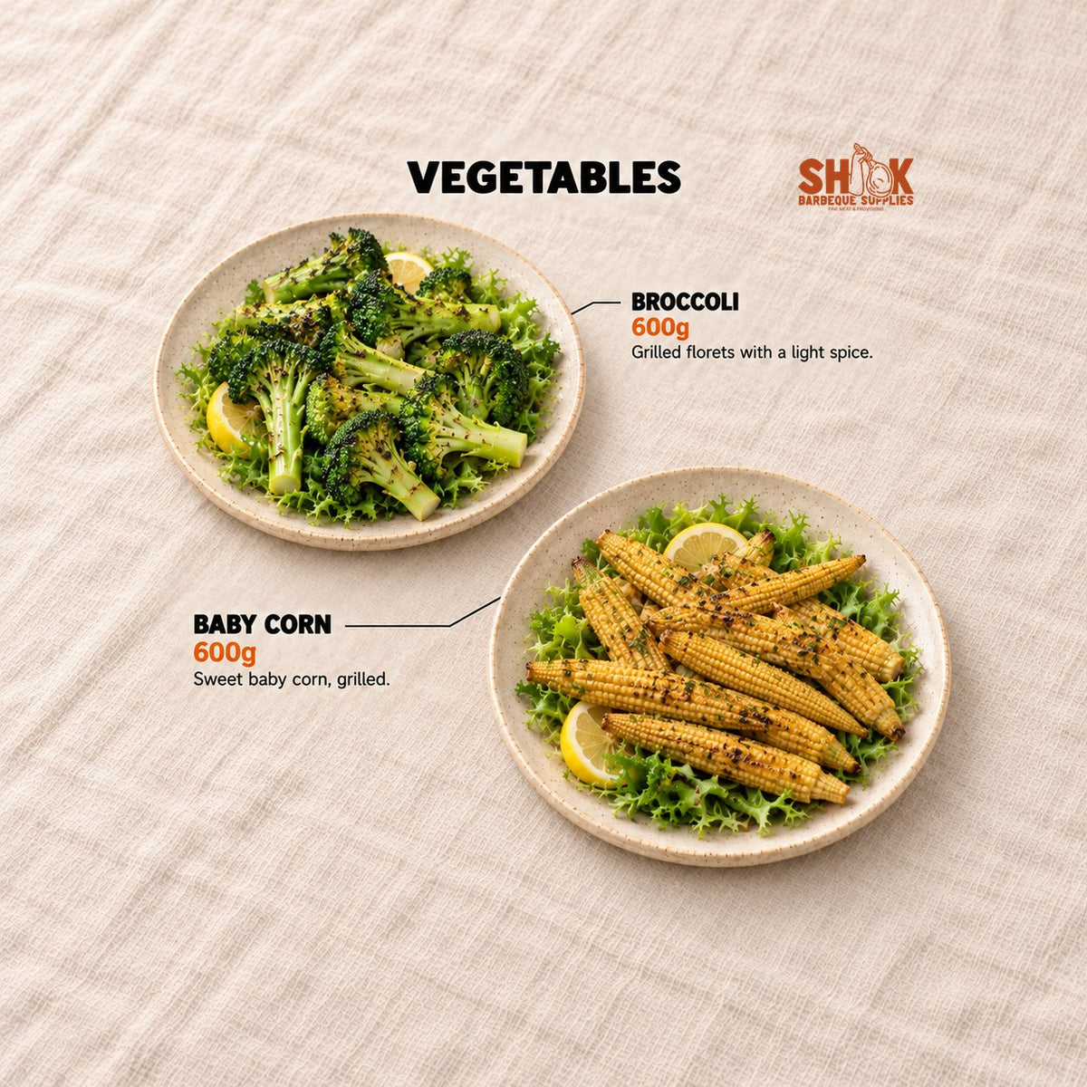 Vegetables in the Yacht Lob Lob Seafood BBQ Set (15-20 pax), Shiok BBQ Singapore