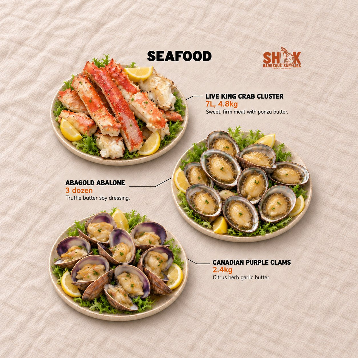 Seafood in the Shiok Atas Ultimate BBQ Set (26-30 pax), Shiok BBQ Singapore