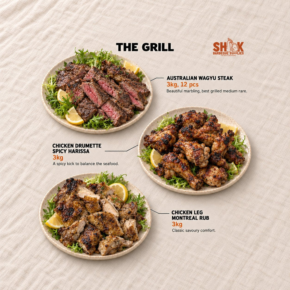 The Grill in the Shiok Atas Ultimate BBQ Set (26-30 pax), Shiok BBQ Singapore