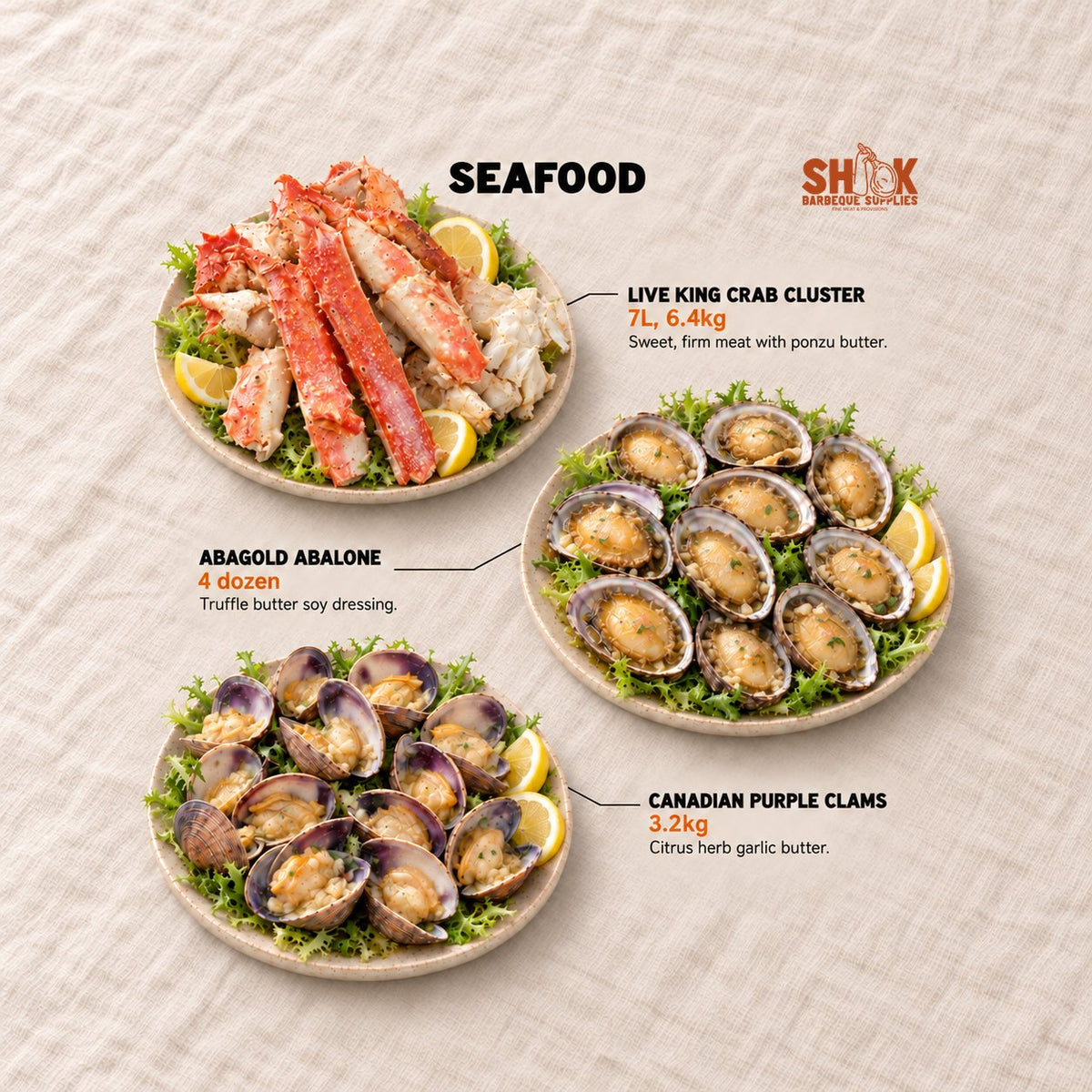 Seafood in the Shiok Atas Ultimate BBQ Set (35-40 pax), Shiok BBQ Singapore