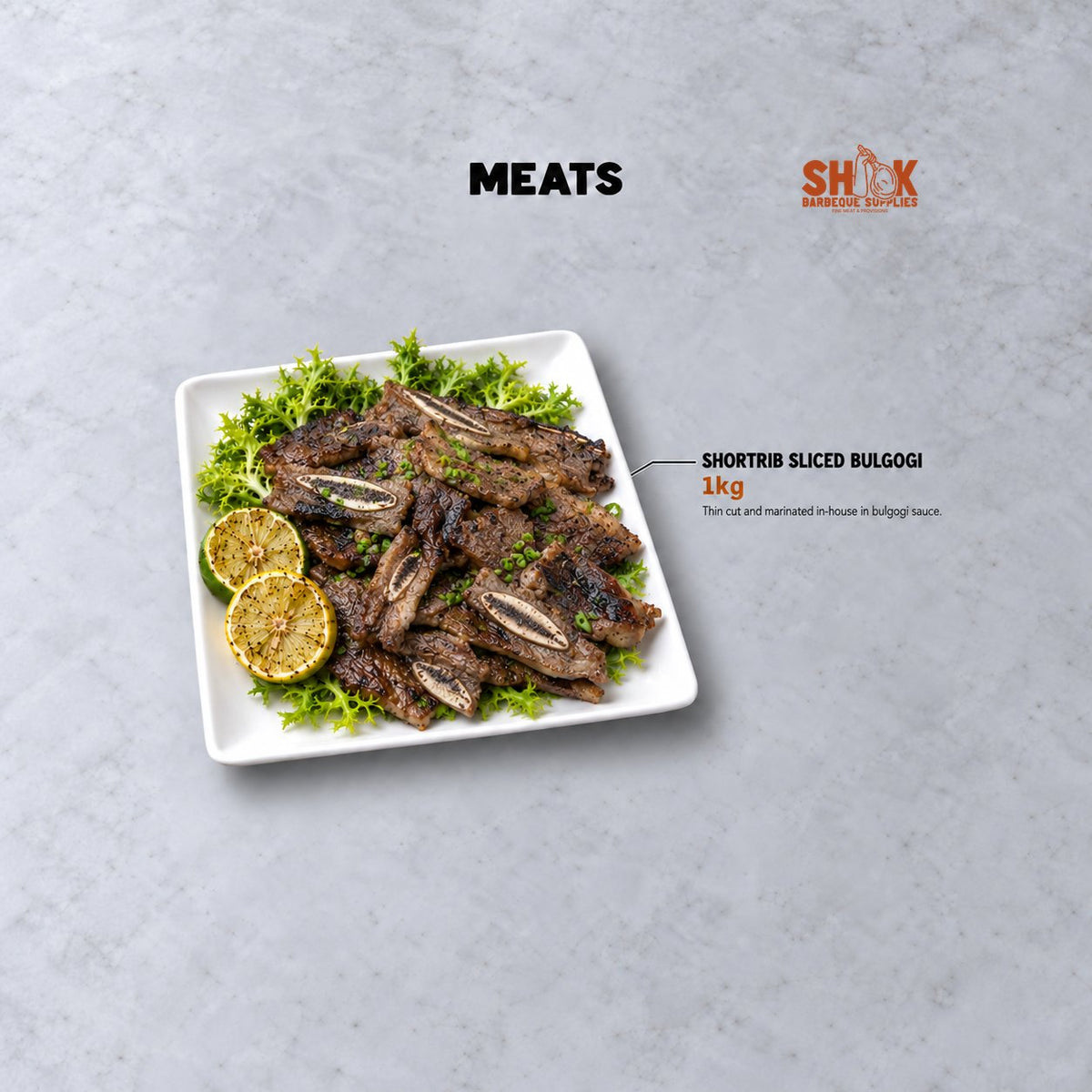 Shortrib Sliced Bulgogi in the Shiok Shiok Bargain BBQ Set (8-10 pax), Shiok BBQ Singapore