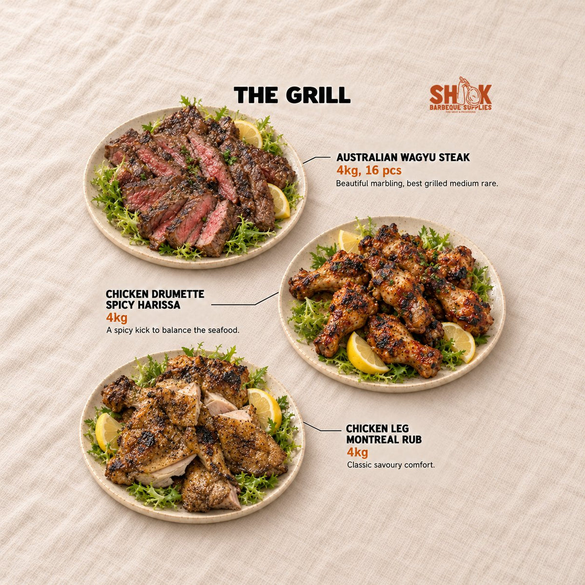 The Grill in the Shiok Atas Ultimate BBQ Set (35-40 pax), Shiok BBQ Singapore