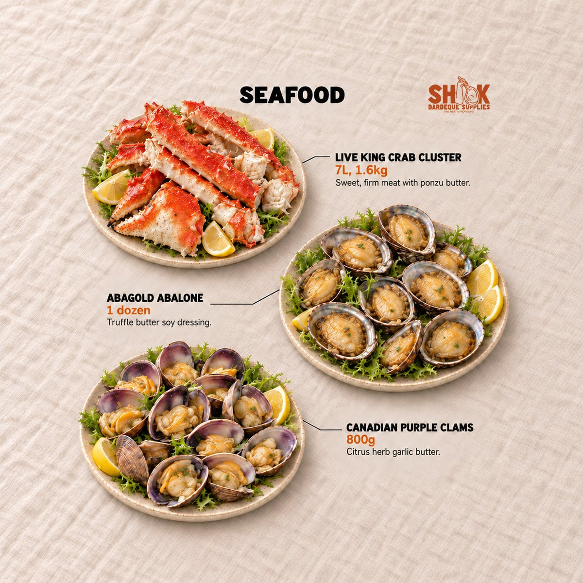 Seafood in the Shiok Atas Ultimate BBQ Set (8-10 pax), Shiok BBQ Singapore