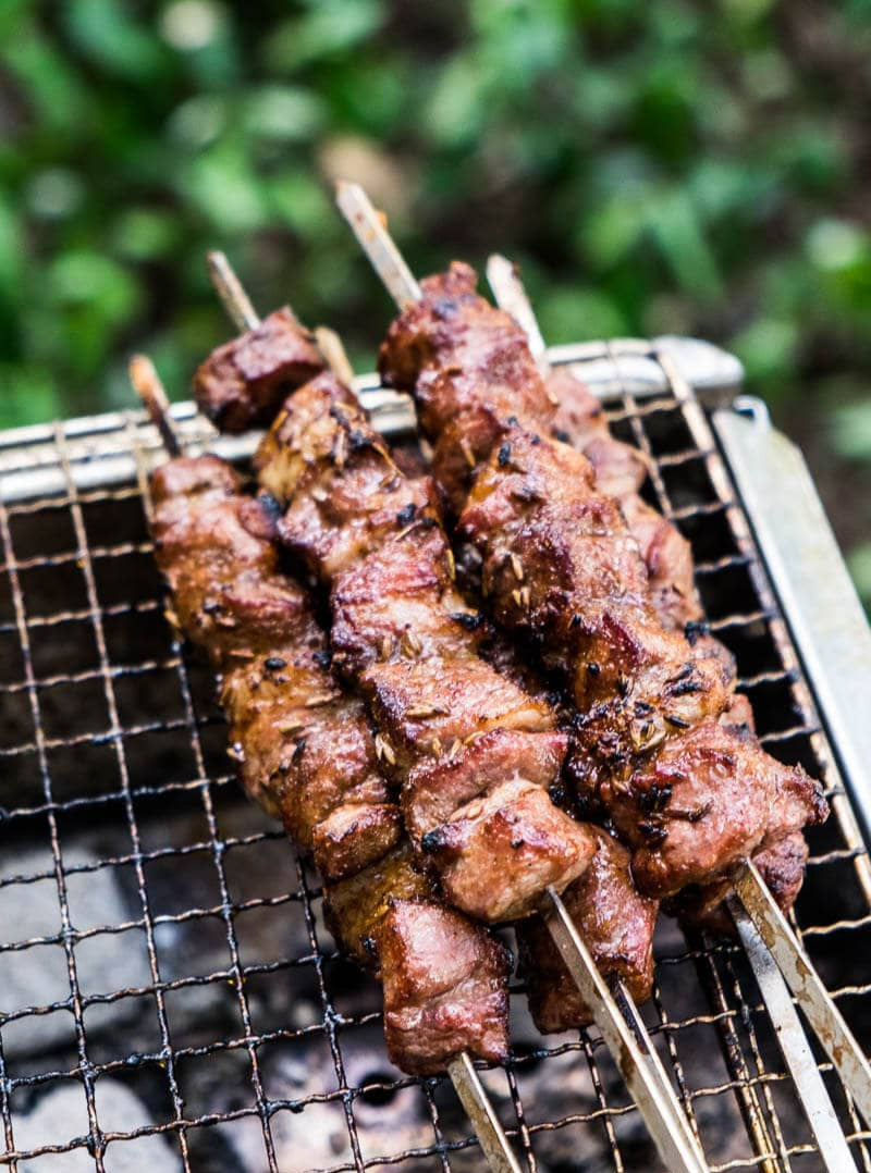 Angus Rib Finger Skewers Japanese Smoky Yakitori | Marinated Beef Skewers