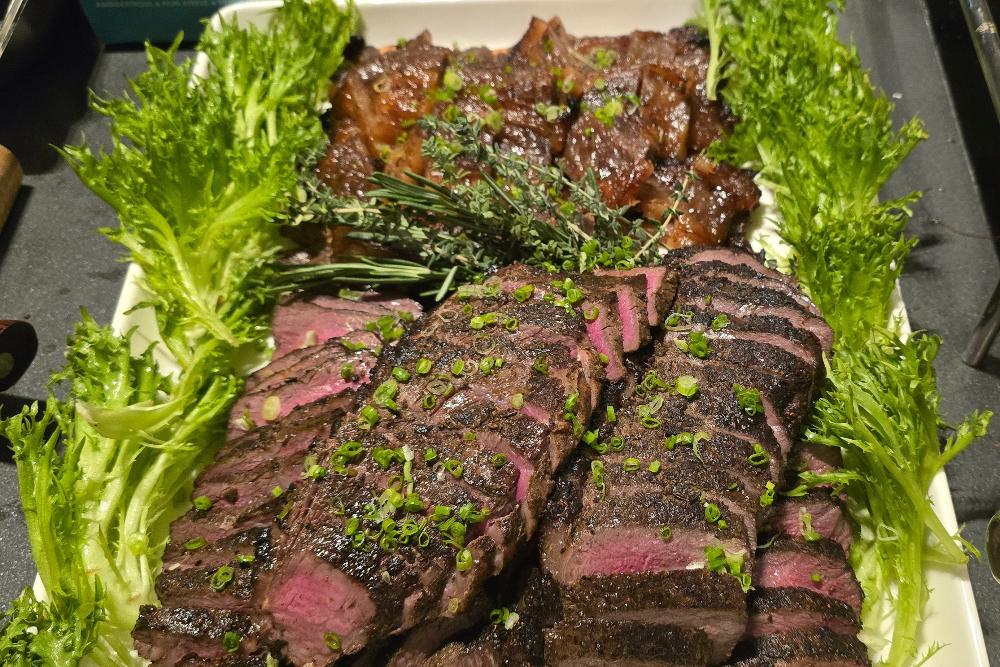 Angus Striploin Juniper Rub | Marinated Bee | Shiok BBQ Catering