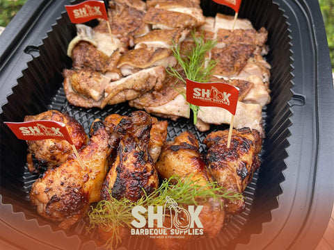 BBQ Chicken - BBQ Assistant Casual Food Presentation - Barbeque Food