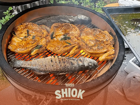 BBQ Grill Chicken - Live Station BBQ Chef - Grill Chicken and Seafood - Shiok Barbeque Catering in Singapore