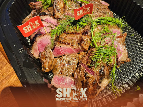 BBQ Marinated Beef - BBQ Assistant Casual Food Presentation - Barbeque Catering