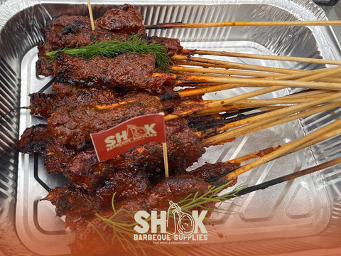 BBQ Satay - BBQ Assistant Casual Food Presentation