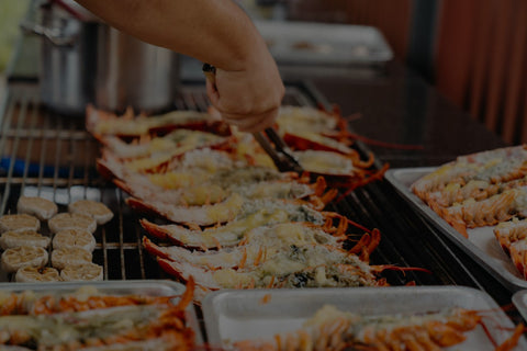 BBQ Boston Lobster - Lobster Promotion for BBQ Catering Party - Shiok Cut no Short Cut Singapore