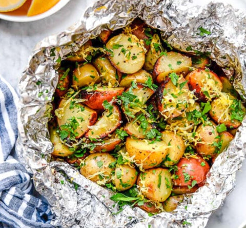 Chat Potato in Foil - Fresh Vegetable - Shiok BBQ