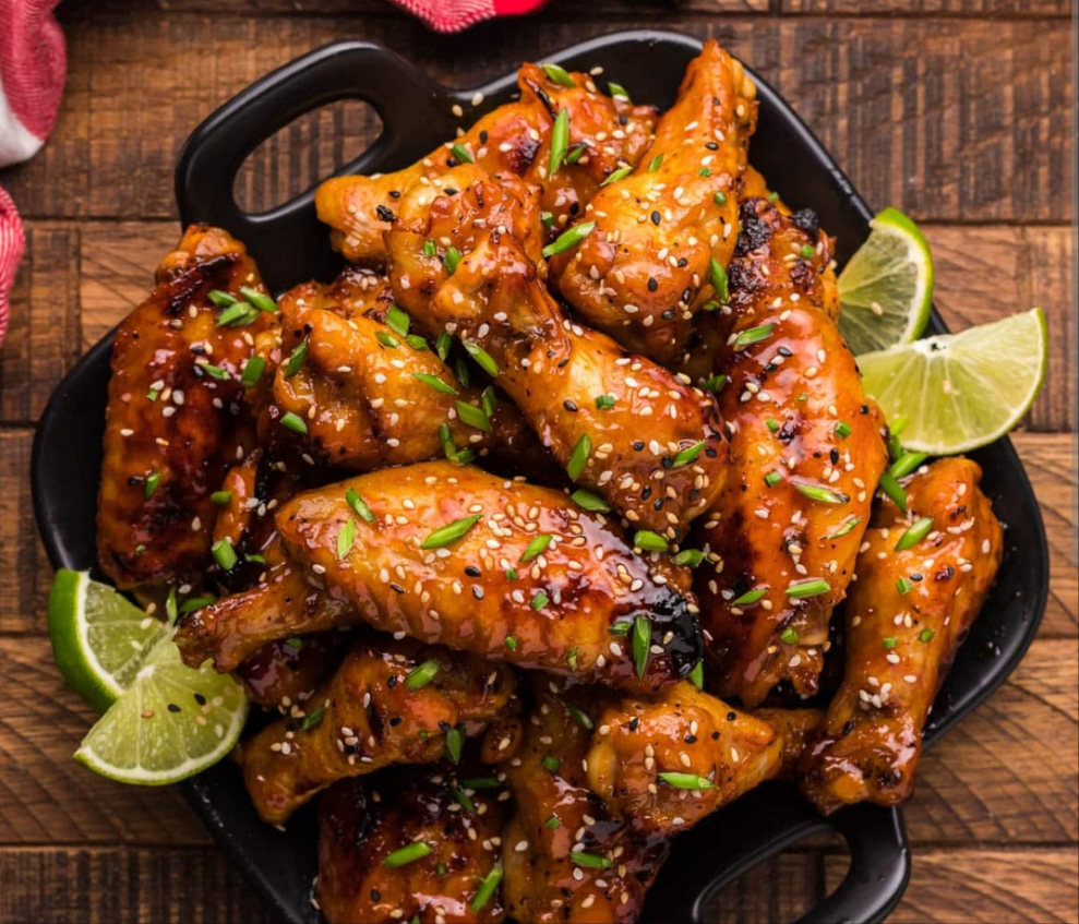 Chicken Wings American style Sweet Sriracha - Marinated Chicken Meats | Shiok Barbeque Catering Singapore