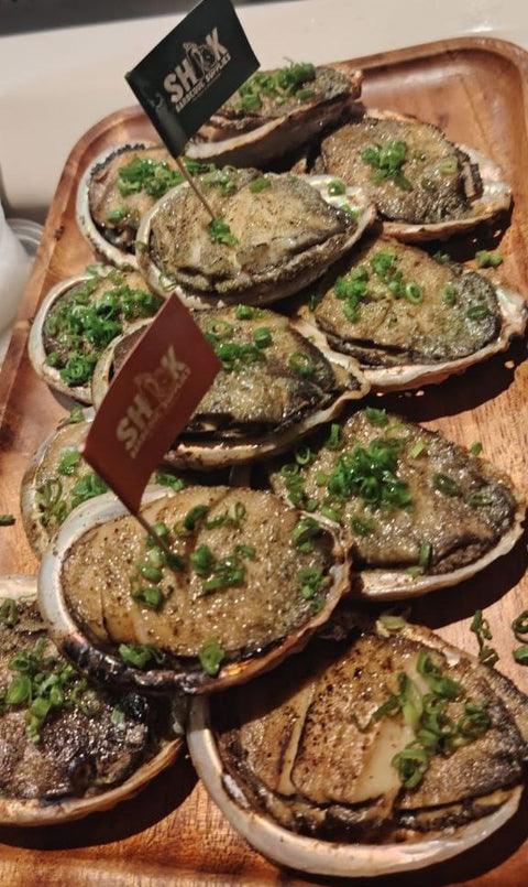 Dashi Yuzu Miso Butter Abalone - Marinated Seafood BBQ - Shiok BBQ Singapore