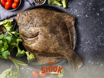 Fresh Indian Ocean Halibut gutted and scaled  - Premium Frozen Seafood - Shiok Barbeque Wholesale Singapore