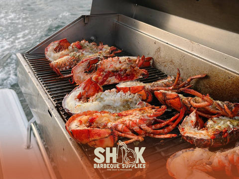 Half Boston Lobster Dill Lemon Garlic - Shiok Inhouse Marinated Seafood - Barbeque catering Singapore