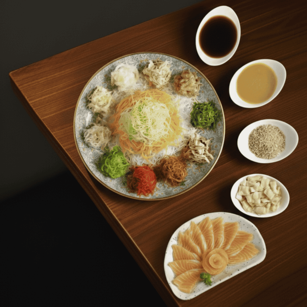 Hickory Wood Smoked Salmon Yu Sheng