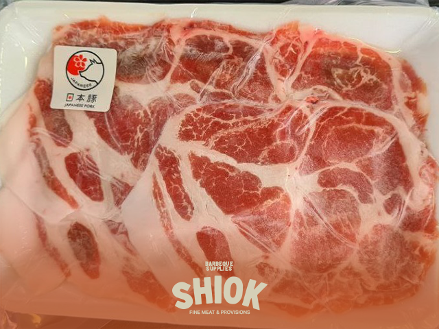 Hokkaido Pork Collar Shabu - Shiok Barbeque Catering Wholesale Singapore