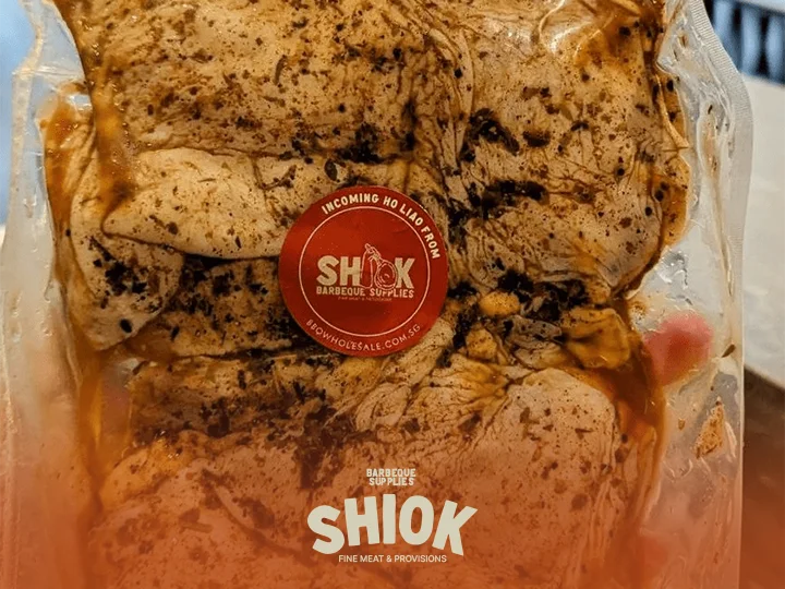 Jamaican Jerk Chicken Thigh  Marinated Meat  Shiok BBQ Catering