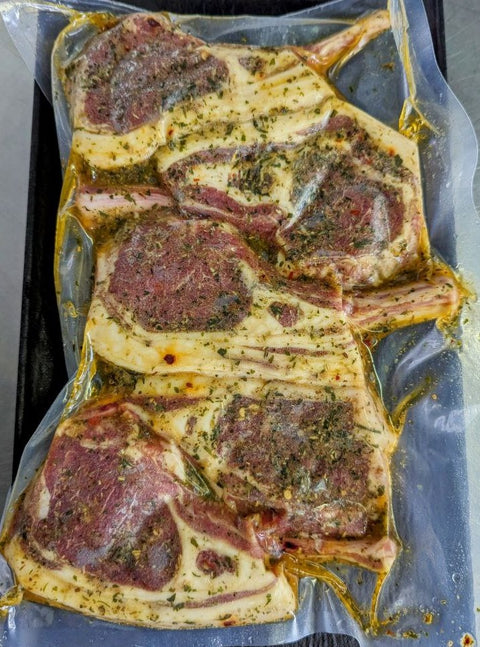 Lamb Rack Zesty Garlic Rosemary and Thyme - Marinated Lamb Meat for BBQ - Shiok Barbeque Catering Singapore