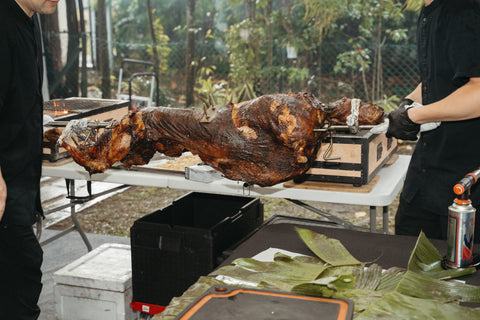 Live Station Spit-Roasted Whole Lamb - Chef onsite