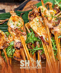 Mala Jumbo Fresh Squid - Shiok Inhouse Marinated Seafood - Barbeque Catering Package Singapore