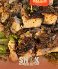 Mediterranean Style Halibut Steak - Marinated Seafood - Shiok BBQ Catering
