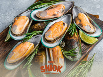 New Zealand Half Shell Mussel - Shiok Seafood Grocery