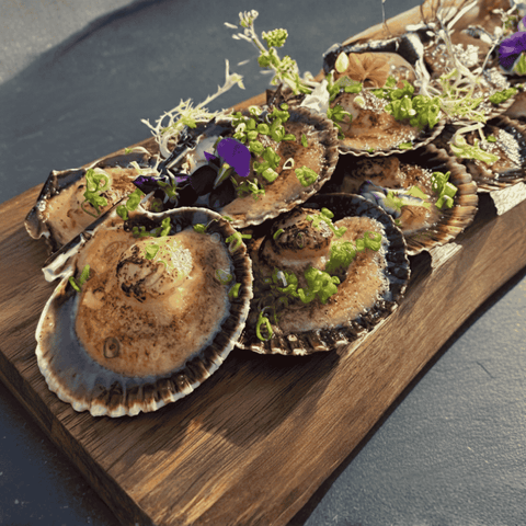 Half Shell Scallops Soy Citrus Yuzu Ponzu