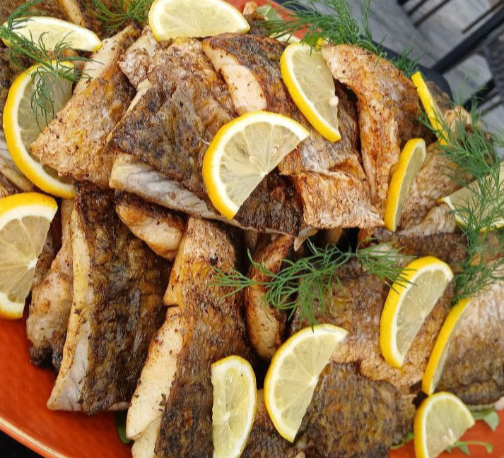 Seabass Fillet Old Bay Style - Marinated Seafood Singapore - Shiok Barbeque Catering Singapore