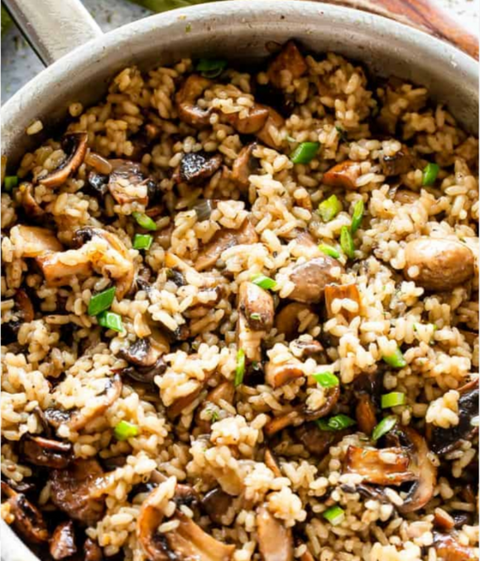 Soy and Shiitake Mushroom Braised Rice | Carbs for BBQ Party