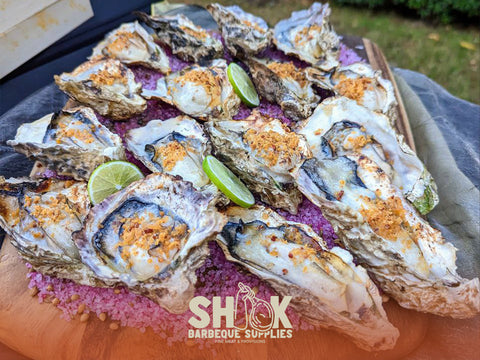 XL Hyogo Oyster Smoked Butter - Shiok Inhouse Marinated Seafood - Barbeque Catering in Singapore