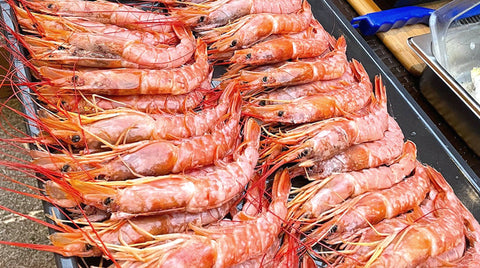Rows of grilled tiger prawns, SHIOK MINI BBQ Premium Set 3-5pax, Shiok BBQ Singapore