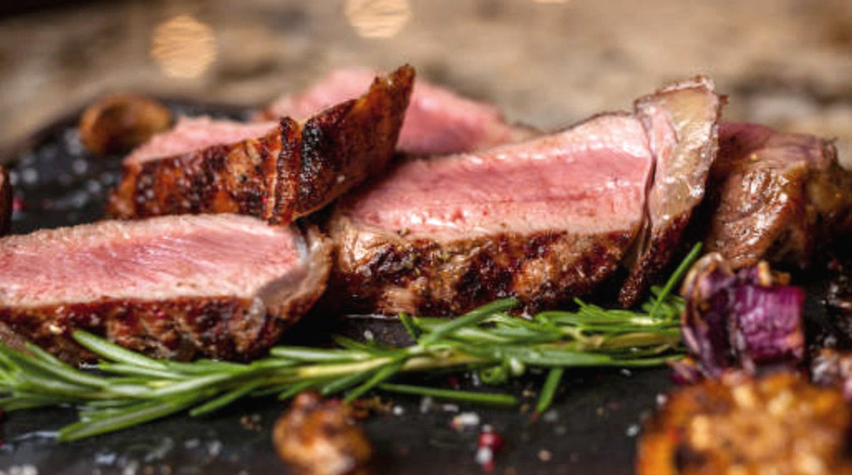 Sliced grilled steak with rosemary, Beef Steak Lover 15-20pax Premium Cuts, Shiok BBQ Singapore