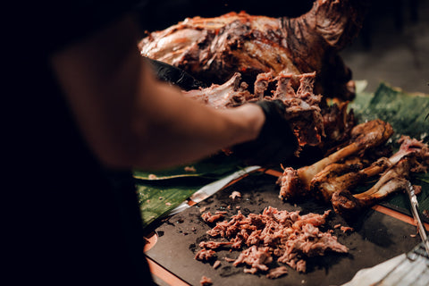 Live Station Spit-Roasted Whole Lamb (NZ Baby Lamb)