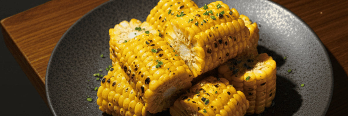 Grilled corn on the cob with herbs from Shiok BBQ in Singapore
